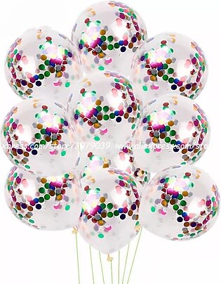 Multi Confetti Balloons / Multy Confetti Balloons ( Pack Of 10 )