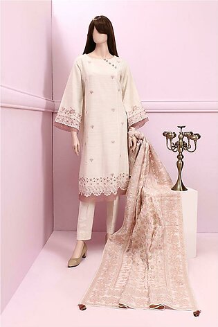 Saya Unstitched 3 Piece Suit Embroidered Khaddar For Woman And Girls - Collection: Winter Luxury Collection Volume 1 - Design Code: Wuns-3780
