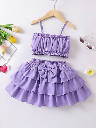 Beautiful Top And Skirt For Babies