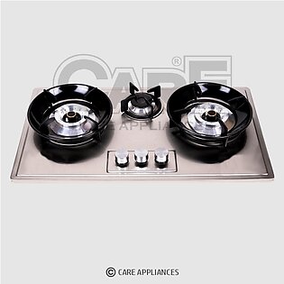 Care Built In Hob Ss 313 Deluxe Steel Top (3 Burners)