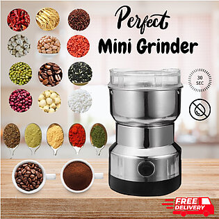 Mini Electric Grinder Machine , Stainless Steel Grinder For Coffee Beans, Spices, Masala Grinding Machine Kitchen Accessoires