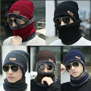 Beanie Cap And Neck Warmer For Boys And Men | Best Winter Accessory | Cap And Mask Set For Winters