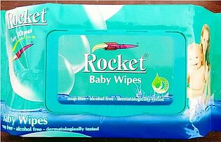 Rocket Baby Wipes - Approx 72 Sheets In A Packet