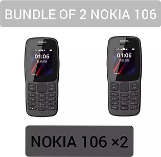 Nokia 106 , 1.8 Inches , Dual Sim , 800 mAh Battery