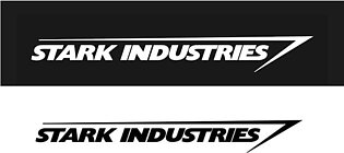 Marvel - Stark Industries Vinyl Stickers (8 X 1 - Inches) - Car Sticker - Laptop Sticker