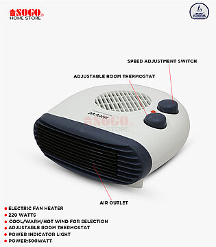 Maxx Electric Fan Heater (mx-116) Maxx By Sogo