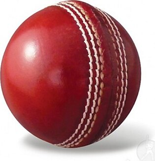 Red Cricket Ball - Pack Of 1 Genuine Leather Cricket Ball Cricket And Practice