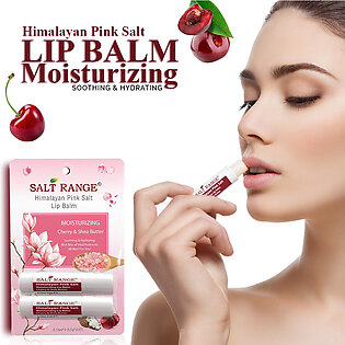 𝐖𝐁𝐌 - Salt Range Lip Balm Cherry & Shea - 2 Pcs | Refreshing & Hydrating Natural Lip Moisturizer