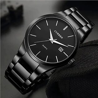 CURREN Luxury Brand Analog & Date Display Business Watch For Men With Box-8106