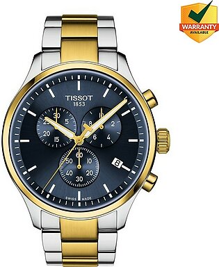 Tissot Chrono Xl Classic Blue Dial - Grey & Yellow Gold Bracelet Men's Watch - T116.617.22.041.00