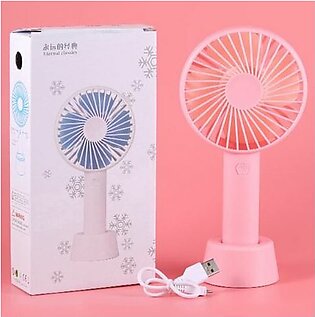 MINI USB CHARGEABLE FAN HANDHELD THREE SPEED MULTIPLE COLORS