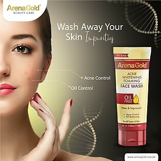 Arena Gold Acne Face Wash 60g| Face Wash| Purifying Face Wash| Anti Acne Face Wash| For Oily Skin| Reduces Pimples For Men And Women For All Skin Types| Face Cleanser| Face Wash