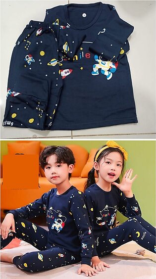 Printed Night Suit For Boys And Girls ( 1 Suit )