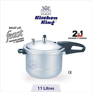 Kitchen King ― Pressure Cooker + Steamer (feast) ― 11 Liters