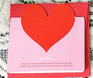 Heart-shaped Birthday Greeting Card + Envelope