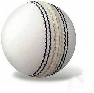 Indoor Rubber Cricket Ball - White - 70gm