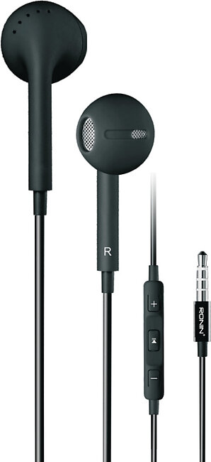 R-5 Handsfree Ronin Best Quality Earphones, Hd Speakers Crystal Clear Sound - 3.5mm Plug - High Quality Elastic Wire