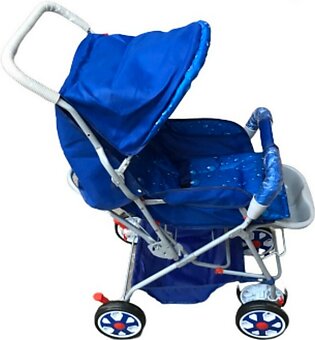 Alloy Foldable Baby Stroller Pram For Newborn Blue/red Color With 6 Big Tyres