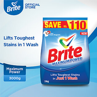 Brite 3kg - Detergent Washing Powder