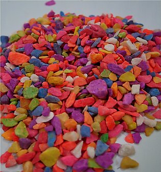 Fish Aquarium Colorful Stones - 200 GRAMS Pack Rainbow Mix Fish Tank Gravel - Beautiful Stones