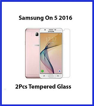 2Pcs Samsung Galaxy On5 2016 Tempered Glass