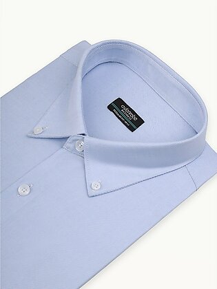 Edenrobe Men's Light Blue Shirt Plain - Emtsb22-085