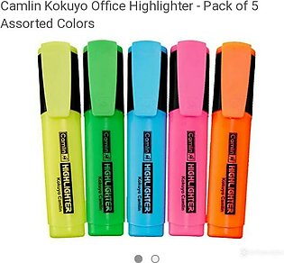 Highlighter Pen Pack Of Five Multicolour