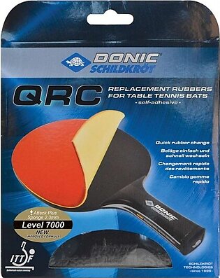 Donic Qrc Level 7000 Table Tennis (2 Rubbers 1black, 1 Red)