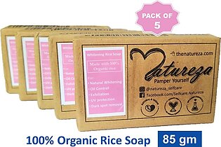 Natureza Handmade Rice Scrub Organic Soap Multi Pack Of 5x
