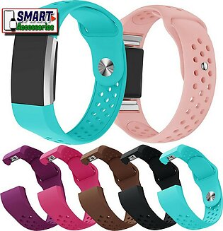Pure Color High Quality Soft Silicone Watch Band Strap For Fitbit Charge 2 Activity Tracker