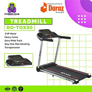 Rotox 30 - HEAVY TRACK Motorized Treadmill (3.0HP) - Black