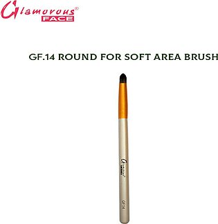 Glamorous Face Round Brush For Soft Area Brush, Classic Eyeshadow Blender Brush, Small Round Natural Hair Gf-14