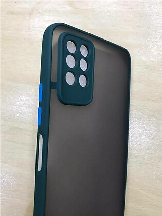 Infinix Note 8i Matte Case Camera Protection Back Cover_ Green
