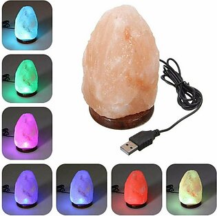 Himalayan Natural Salt Lamp USB Multi-Color