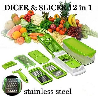 Speedy Nicer Dicer Plus 12 in 1 Fruit and Vegetable Slicer Precision Cutting
