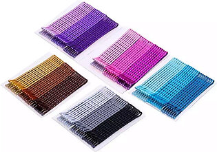 Pack Of 100 Mini Hair Pins For Kids - Girls Glitter Hair Pin (assorted Colors)