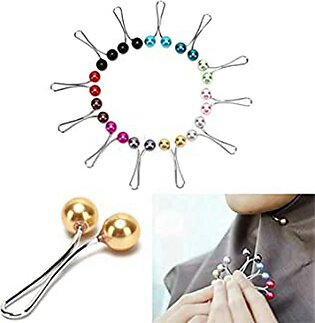 Pastel Hijaabi Hijab Clip Scarf Pins Clips Brooch For Women Headscarf Shawl Safety Pin