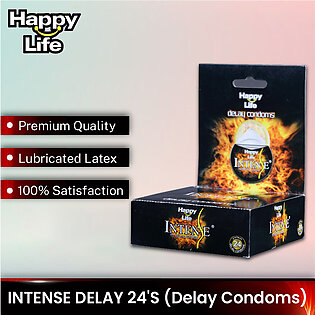 Happy Life Intense Delay 24's (Delay Condoms)