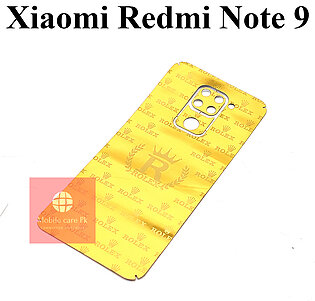Redmi Note 9 Golden Back 24k Sheet For Xiaomi Redmi Note 9