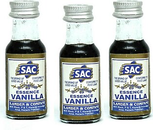 Vanilla Essence flavor - Pack of 3 - for cooking, baking and all edibles - 25ml each - SAC