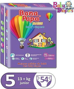 Bonapapa Baby Diaper Magic Jumbo Extra Large Size 5 (13+ kg) 54 pcs