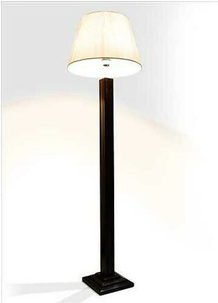 wooden floor lamp-Elegant lamp-Tall Wooden Pillar Floor Lamp