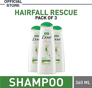 Rs. 270 off on Pack of 3 of Dove Hair fall Rescue 360 ml