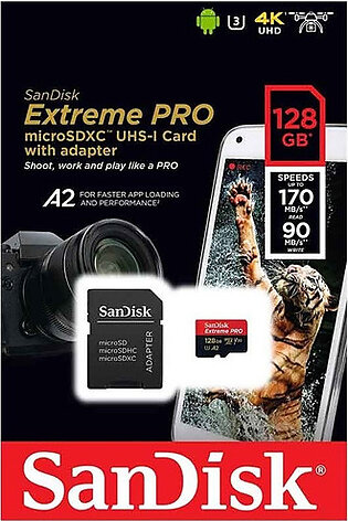 SanDisk Extreme Pro Micro SDXC Memory Card – Class 10 – A1 – V30 – UHS-I (U3)