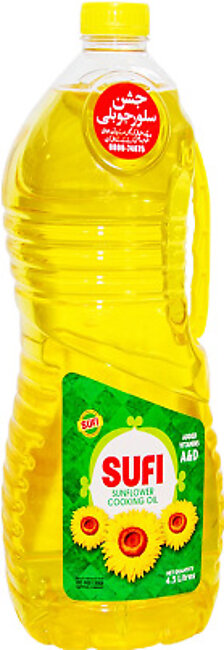 Sufi Sunflower Cooking Oil 4.5ltr Bottle