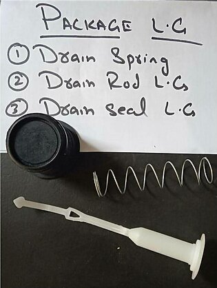 Pack Of 3 Drain Spring + Drain Seal + Drain Rod Washing Machine Parts - P03lg-1