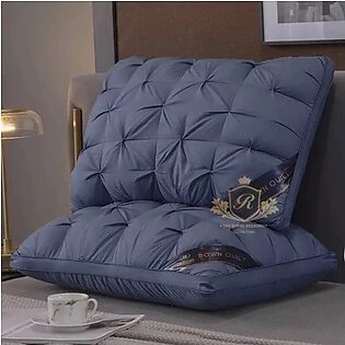 Pillow Decorative Bed Pillow Sleeping Pillow Ball Fiber Filled Pillow Pintuck Design Bed Pillow Size 19x29 Pack Of 2