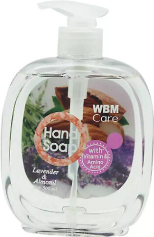Wbm Hand Wash, Lavender And Almond Liquid Hand Wash – 500ml