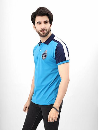 edenrobe  Polo Shirt for Men - EMTPS21-023  BLUE