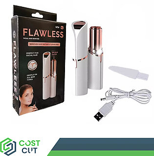 Costcut Flawless Facial Hair Remover, Cleaning Brush, Suitable For Women Upper Lips, Facial Hair Painless Trimmer, Instant Hair Remover For Gentle And Smooth Skin